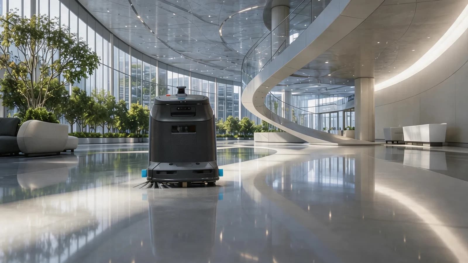 Gausium Scrubber 50 in office space